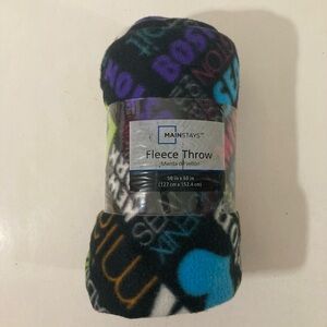 Mainstays Colorful Fleece Throw Blanket
